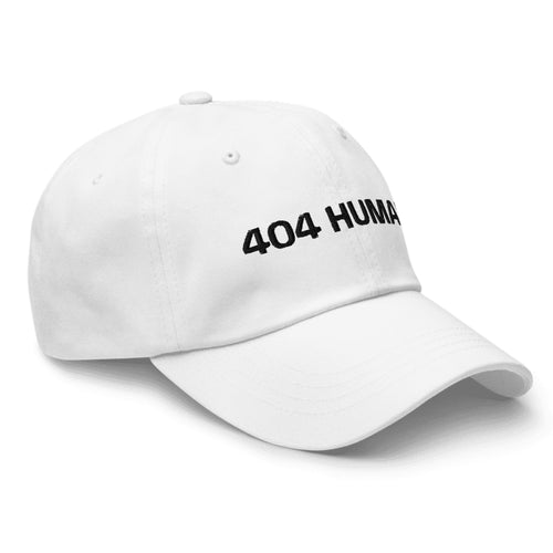 404 HUMAN Cap in White — side view
