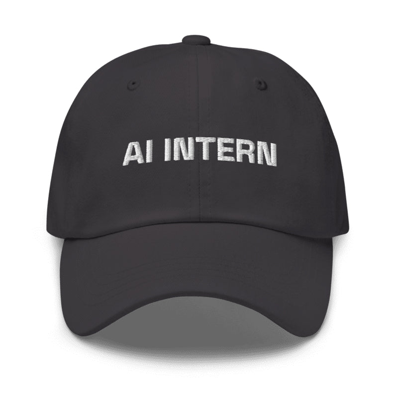 AI INTERN Cap in Charcoal — hero view