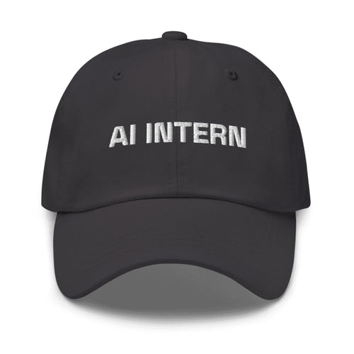 AI INTERN Cap in Charcoal — hero view