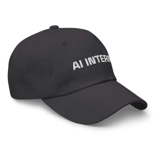 AI INTERN Cap in Charcoal — side view