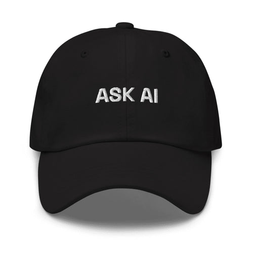ASK AI Cap in Black — hero view