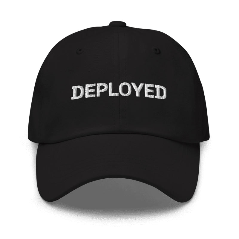 DEPLOYED Cap in Black — hero view
