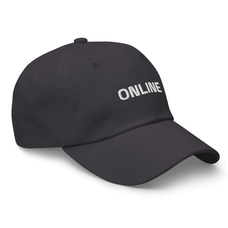 ONLINE Cap in Charcoal — side view