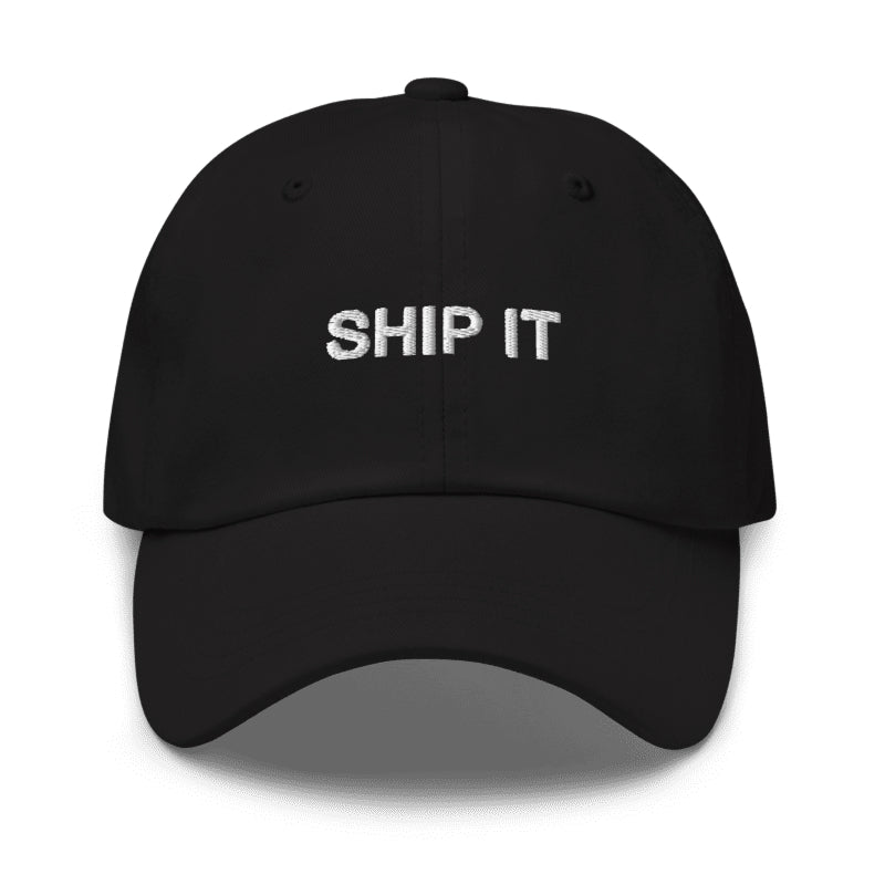 SHIP IT Cap in Black — hero view