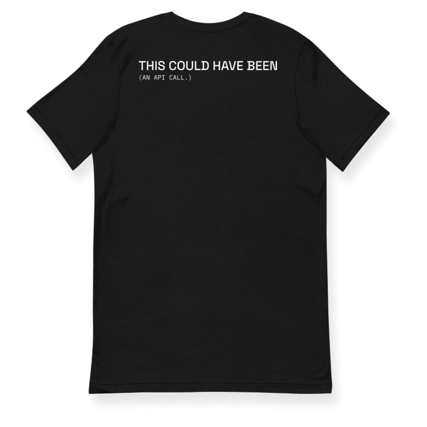 THIS COULD HAVE BEEN Tee in Black — back view