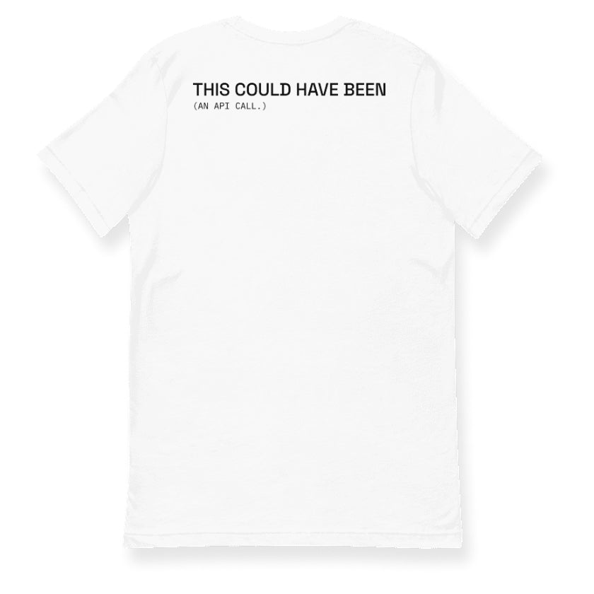 THIS COULD HAVE BEEN Tee in White — back view