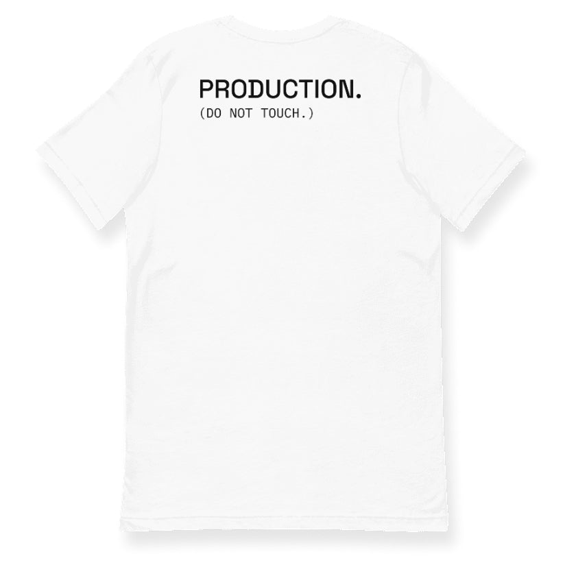 PRODUCTION Tee in White — back view