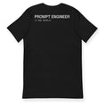 PROMPT ENGINEER Tee in Black — back view