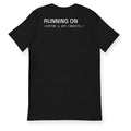 RUNNING ON Tee in Black — back view